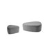 43.6cm Wide Triangle Solid Colour Footstool Ottoman