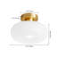 Plafonnier semi-encastré en verre blanc-882082005