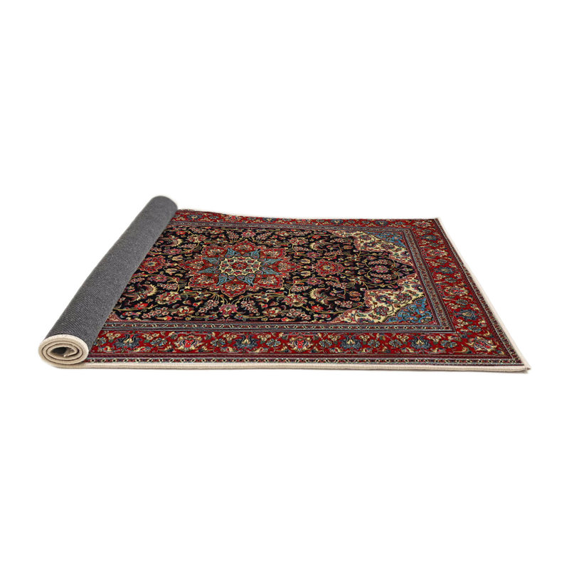 Tapis brun/noir/beige traditionnel Dalenna, Rond 4 pi