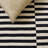 Ilona Striped Handmade Flatweave Cotton Ivory/Black Area Rug-1316732307