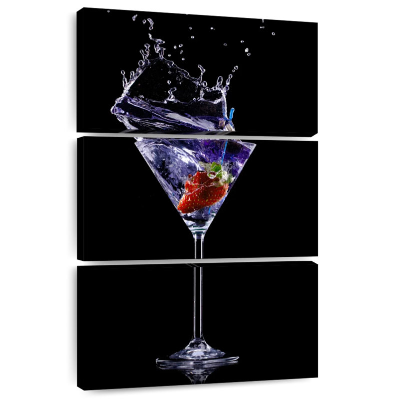 Yarlin Strawberry Martini Splash, 32" H x 20" W