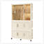 Armoire portable avec plusieurs compartiments et tringle pour des solutions de rangement efficaces et organisées