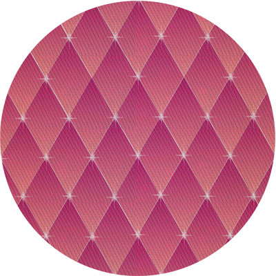 Tapis de zone rose à motif