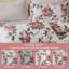 Ensemble de housse de couette 100% coton grand format - Literie botanique rose et légère respirante 3 pièces-123214338