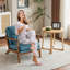 Fauteuil d'appoint Mid-Century avec accoudoirs lombaires Bruce-110957957