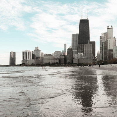 "Chicago Skyline I" by Stop The Presses Photographic Print