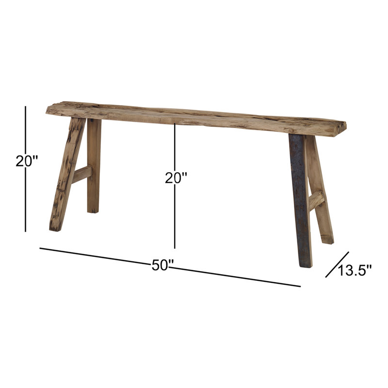 Banc en bois massif Danel
