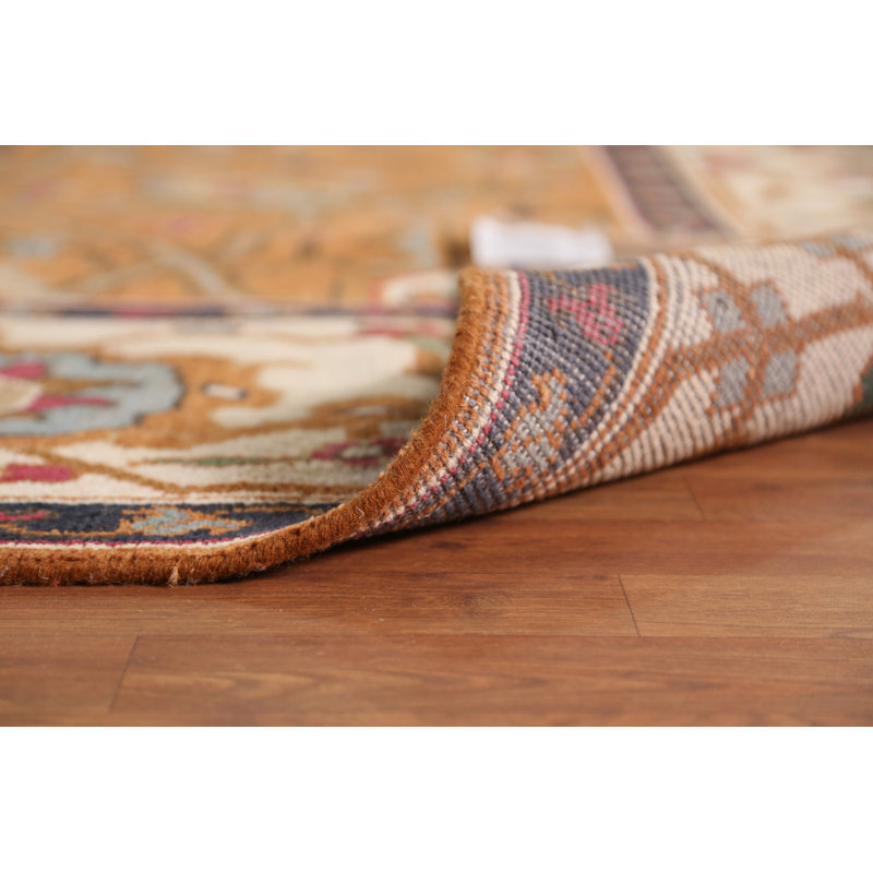 Tapis traditionnel indien brun rouille 12 x 15