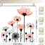 Rideaux de douche Pink Cosmos Flowers, 71 x 71