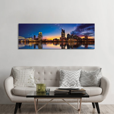 Night Is Falling On Nashville- Gallery-Wrapped Canvas Giclée