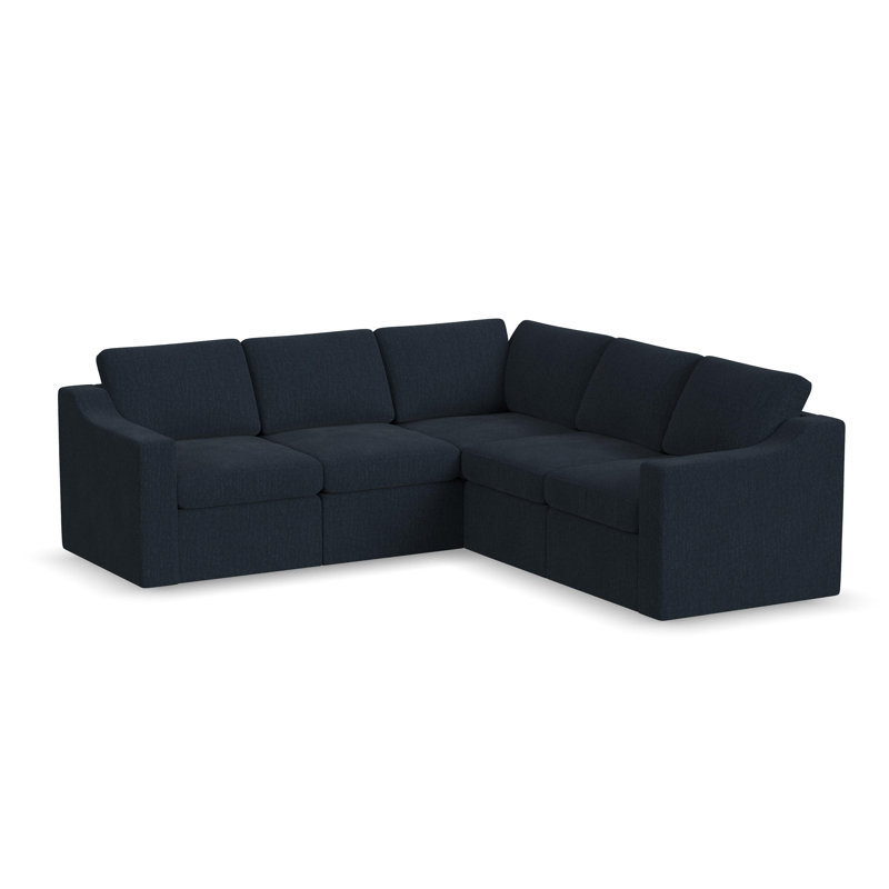 Sky 5PC Sectional Smoke Slope Arm