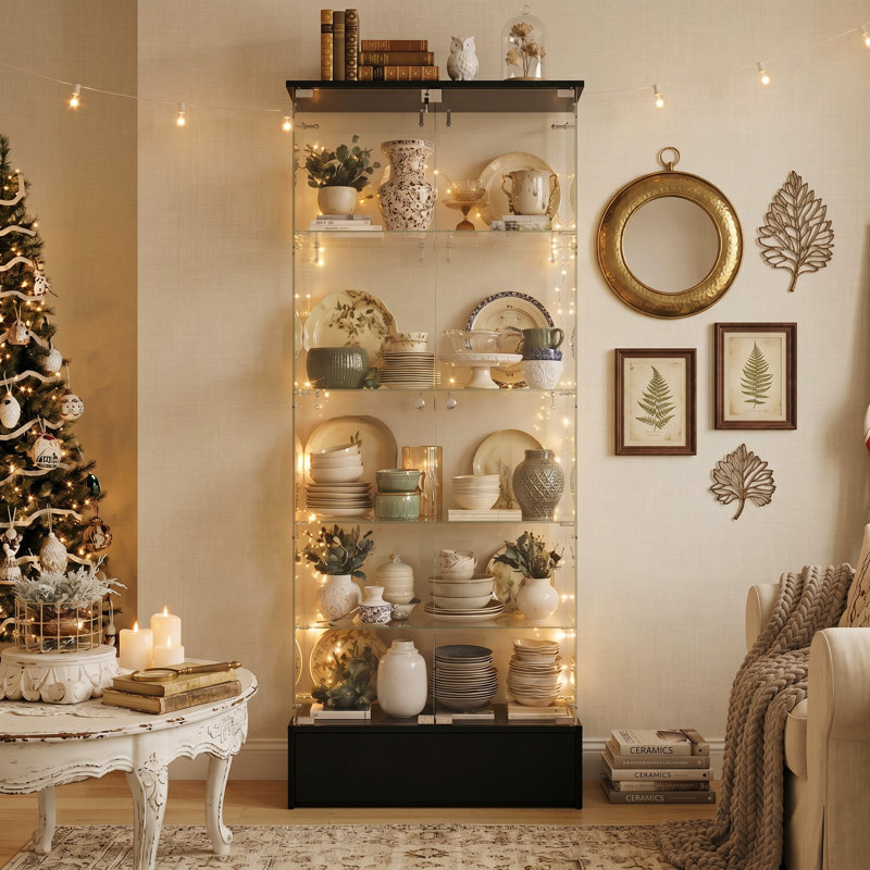Lockable Display Cabinet With Modern Design