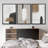 Grunge Brown Gray Paint Abstract Modern Rustic Nordic Home Decor - Framed Canvas Print Wall Art Work-73380046-119018241