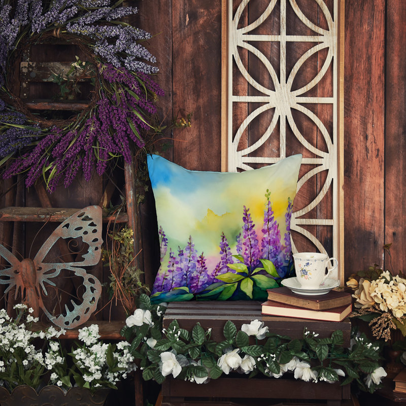 Coussin décoratif Idaho Syringa, Carré 18 po