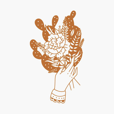 Cactus Bouquet - impression sur toile tendue