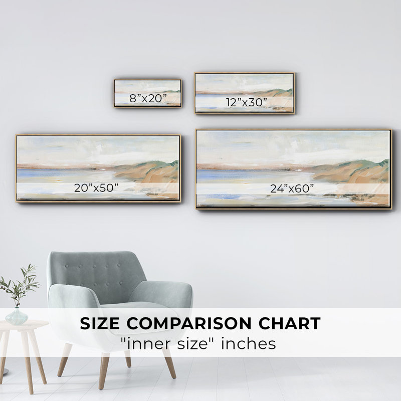 Shoreline Study II- Framed Canvas