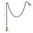 Paulownia Wood Bead Garland with Jute Tassels