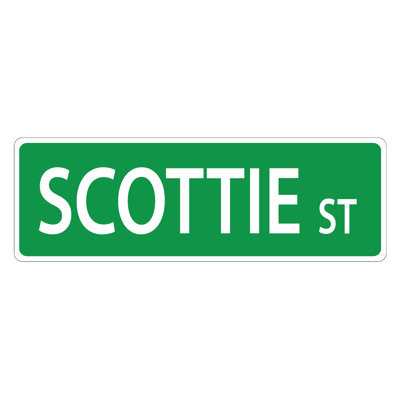 Plaque de rue Scottie