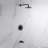 Rainfall Pressure-Balanced Tub and Shower Faucet with Rough-in Valve-58882258