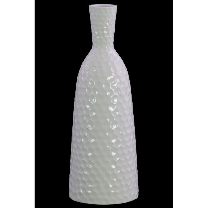 Ceramic / Porcelain Table Vase, Gloss White