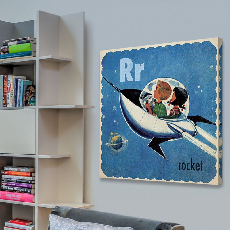Rocket - Wrapped Canvas Print, 61cm H x 61cm W