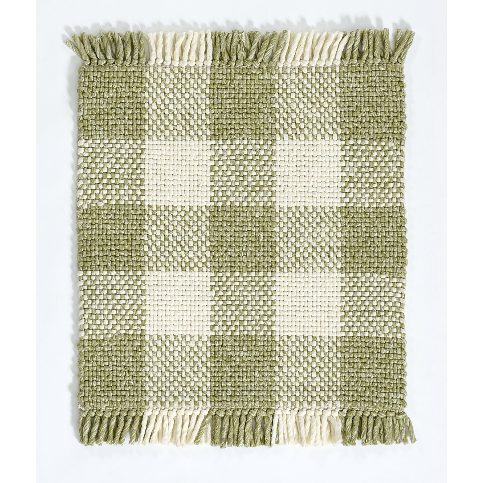 Cosette Hand-Woven Plaid Rug, Rectangle 8' x 10'
