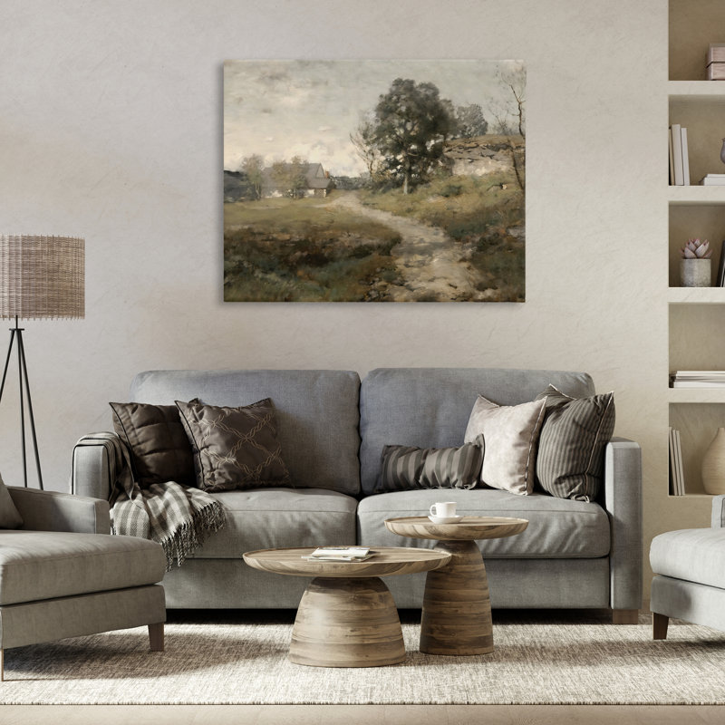 «Vintage Farmhouse Scenic Landscape» par Riley B, H 30 po x l 40 po