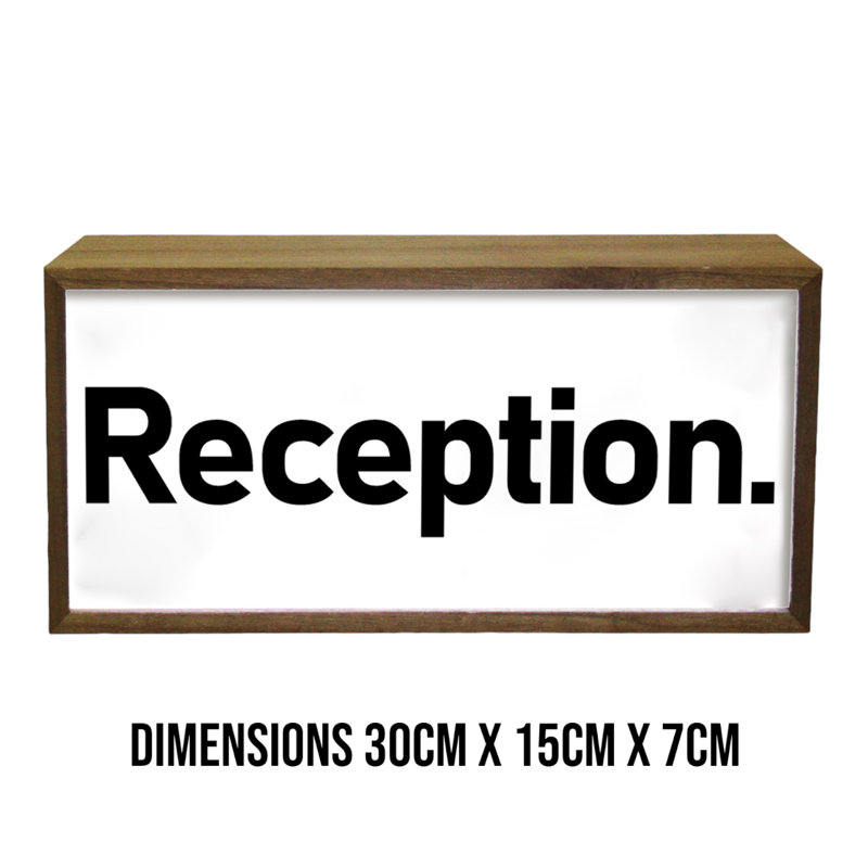 Hazina Reception 15" LED Sign