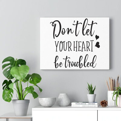 Let Your Heart - Wrapped Canvas Print