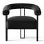 Ensemble de 2 chaises d'appoint rembourrées à 3 pieds de 29,5 po de largeur-695464205