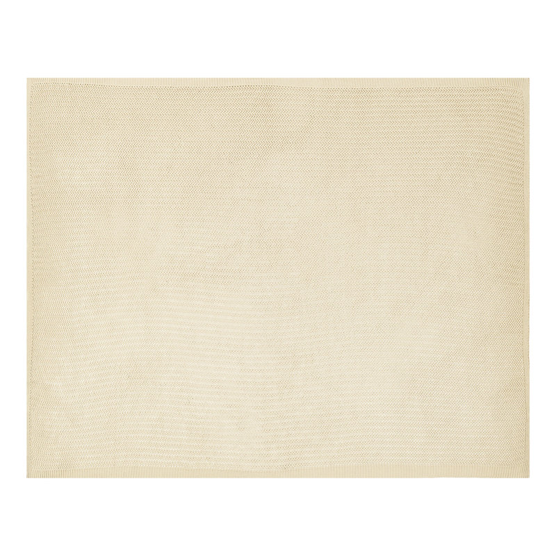 ILEN Cotton No Pattern Bedspread, Beige