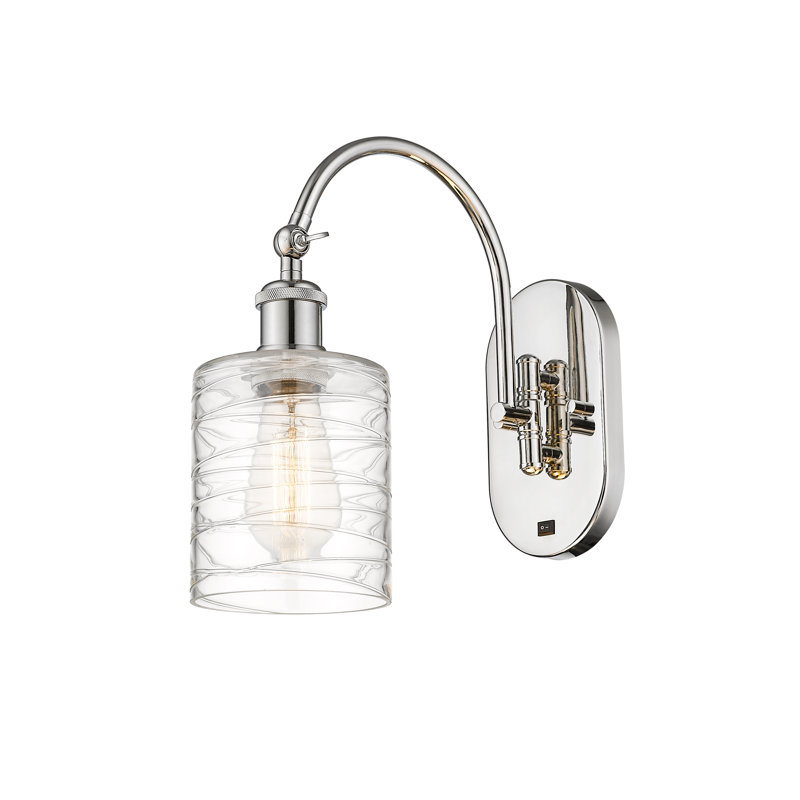 Dublin Swing Arm Sconce, LED, Polished Nickel