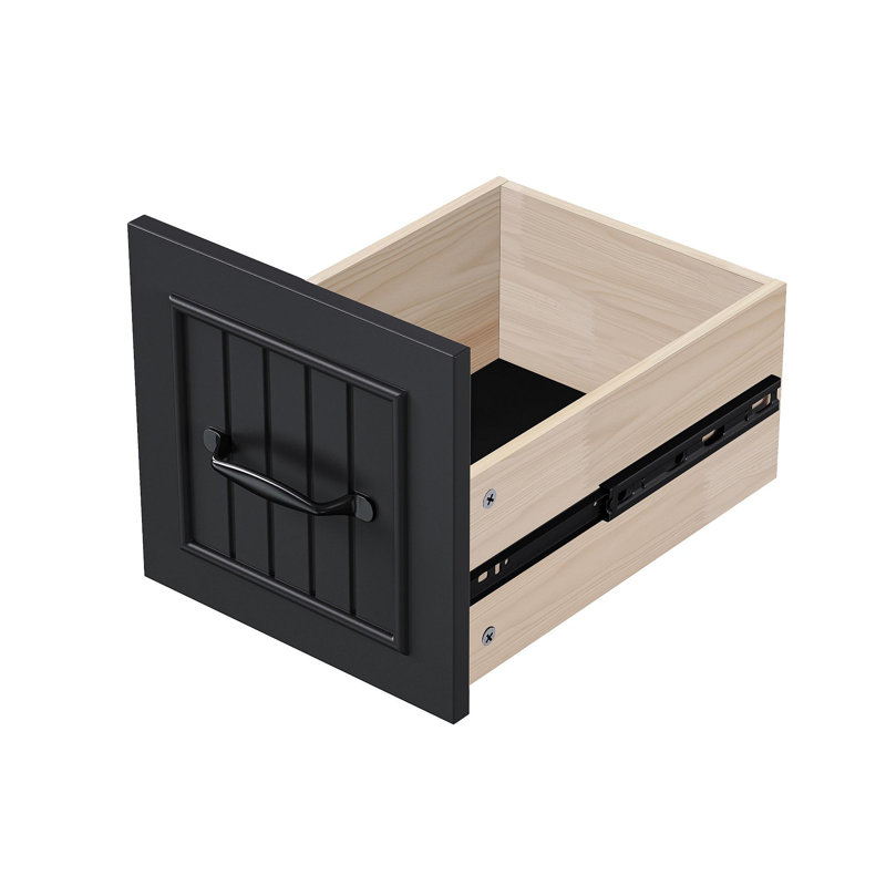 56 Inch Kitchen Island With Rubber Wood Veneer Drop Leaf, Power Outlet, 4 Door Shelves, Embossed Vertical Stripe Rolling Kitchen Cart On 4 Wheels With 6 Deep Drawers For Kitchen, Dining Room,Black