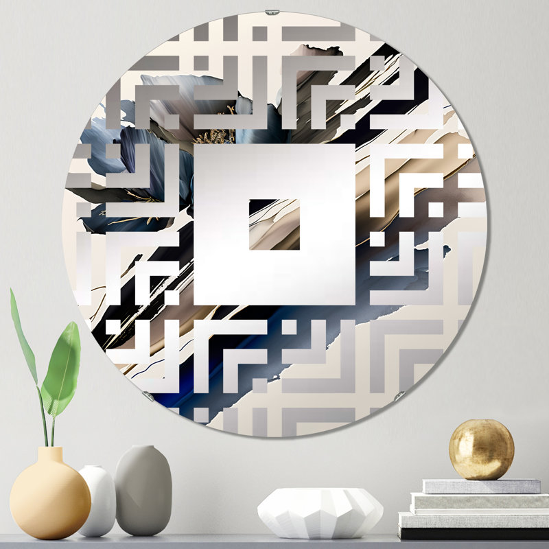 Franceen - Miroir mural carré, 23,6 po x 23,6 po