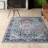 Misi Vintage Medallion Power Loom Blue Rug-303393345