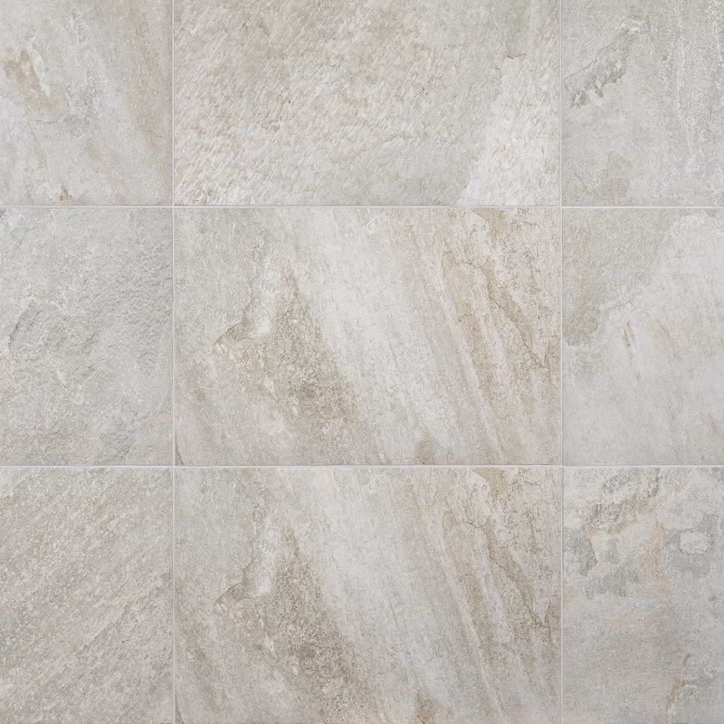 Shala 17.32 In. X 25.98 In. Matte Porcelain Floor And Wall Tile (12.48 Sq. Ft. / Case), Smoke White