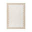 Tapis beige vintage à bordure ondulée, lavable et antidérapant, idéal pour le salon, la chambre à coucher ou le bureau.-728788081-728788083