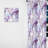 Crystal Vein Gold And Purple Marble Pattern - Abstract Marble Velvet Curtain - 1 Panel-107610722