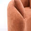 Canapé modulaire S-Curved Chenille: double profondeur, rose corail, sans assemblage, compact pour les petits espaces, 400 lb, L 66,9 po-32497313