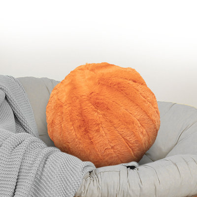 Faux Fur Reversible Throw Pillow