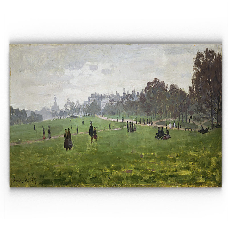 « green park on london », reproduction d’impression, H 32 po x l 48 po x P 1,5 po, Toile tendue, Pas de tapis