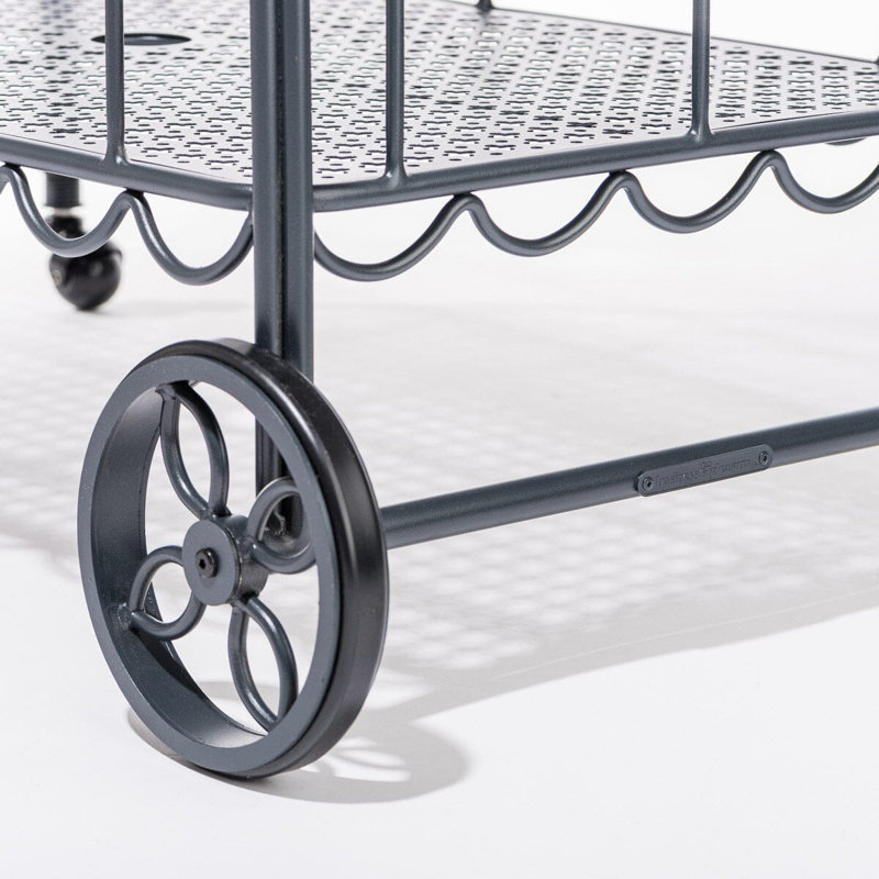 Al Fresco Bar Cart, Vintage Black