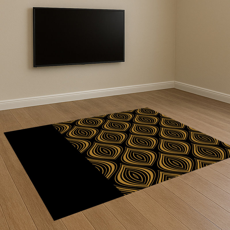 Geometric Area Rug, Rectangle 140 x 200 cm