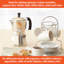 Cafetière en aluminium 6 tasses en argent
