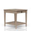 Ensemble de table de salon 3 pièces Dana Heights - Finition sable | Table basse avec roulettes et 2 tables de bout