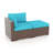 Wicker Outdoor Lounge Chair with Ottoman-1701933015