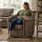 Madaket Vegan Leather Swivel Accent Chair-1020076952