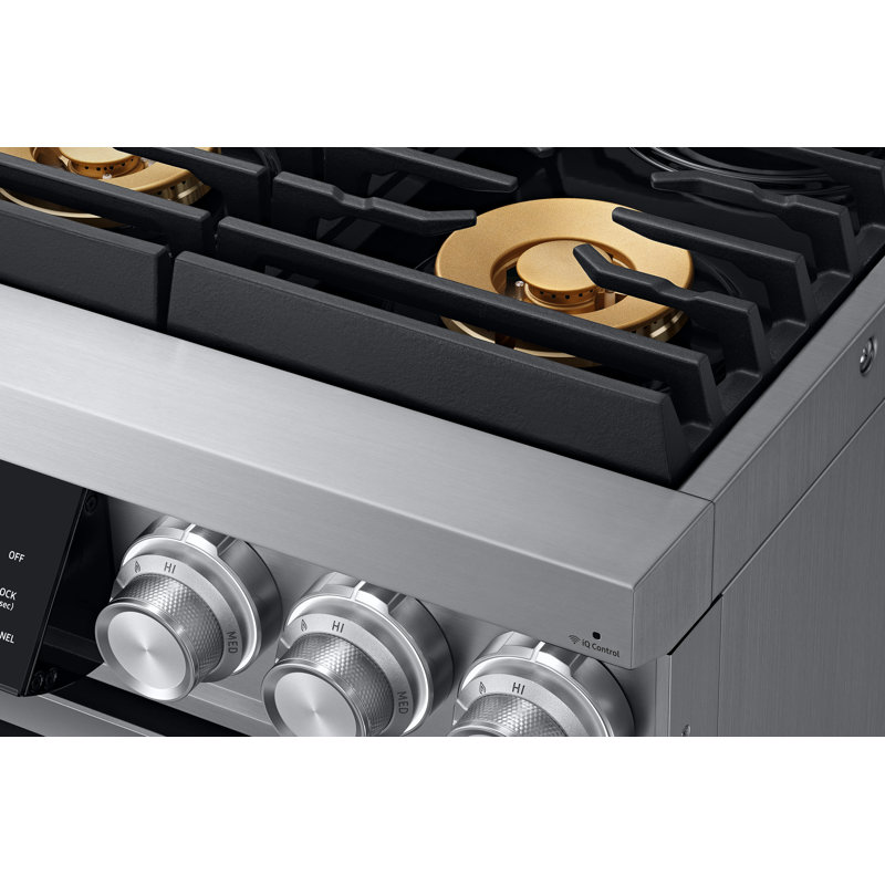 36" Pro-Range 6 Burners, Contemporary, NG/LP, Silver Stainless