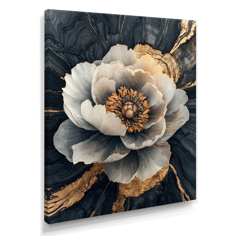 Munni - impressions murales florales, H 20 po x l 12 po, Toile tendue, Ne s’applique pas