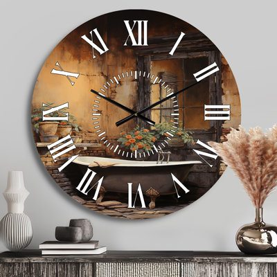 Horloge murale pour salle de bain